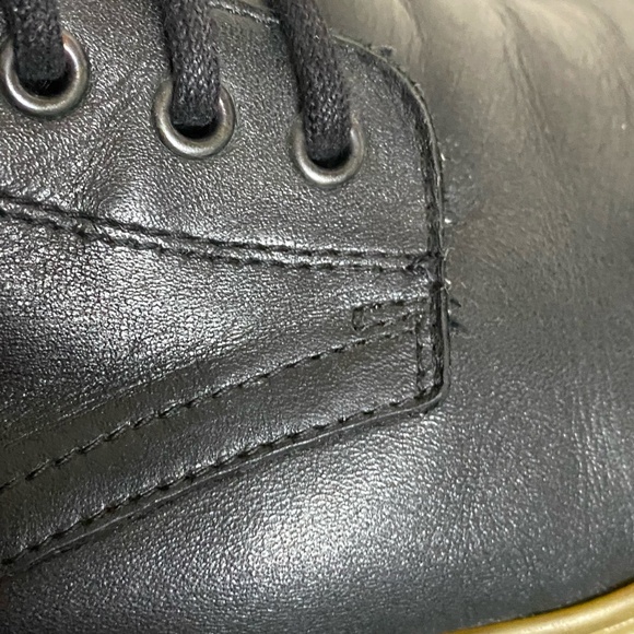 Frank & Oak Mens Soft Black Leather Ankle Lace Up Casual Boots- Sz-10 - Picture 3 of 16